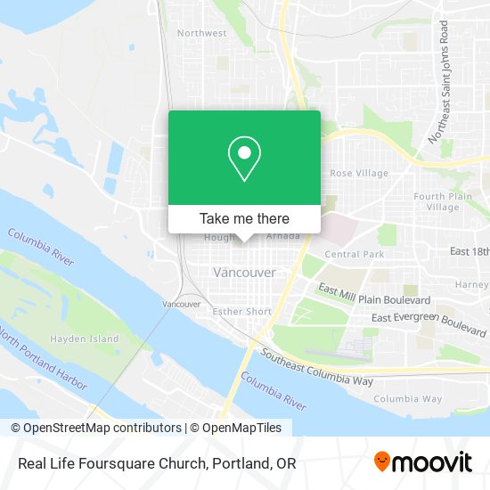 Mapa de Real Life Foursquare Church