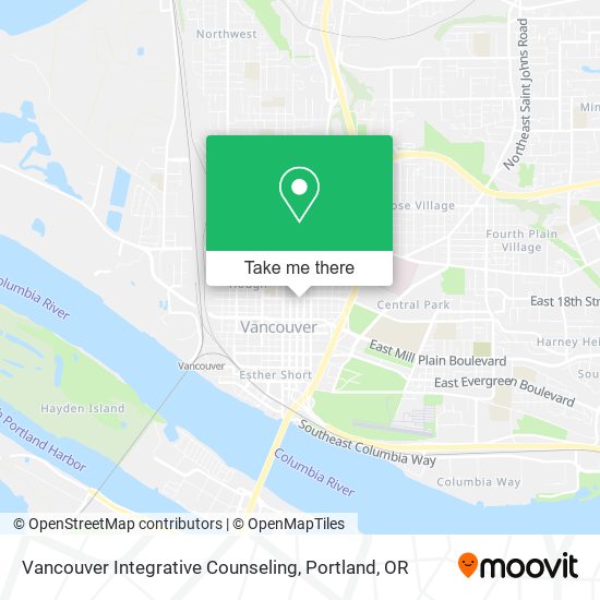 Vancouver Integrative Counseling map