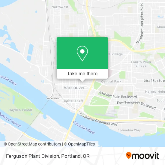 Mapa de Ferguson Plant Division