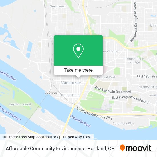Mapa de Affordable Community Environments