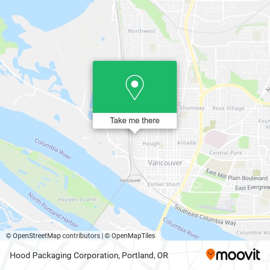 Hood Packaging Corporation map