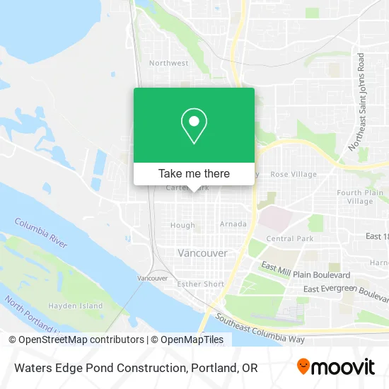 Waters Edge Pond Construction map