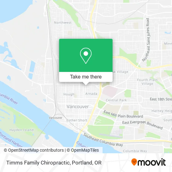 Timms Family Chiropractic map