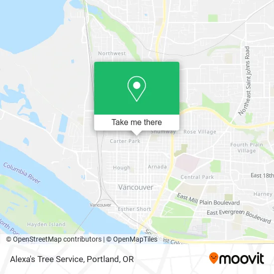 Alexa's Tree Service map