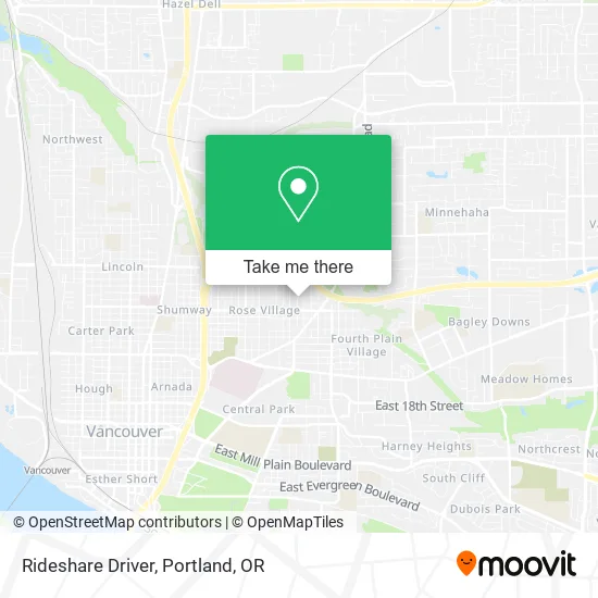 Rideshare Driver map