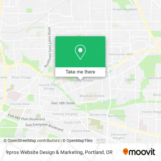 Mapa de 9pros Website Design & Marketing