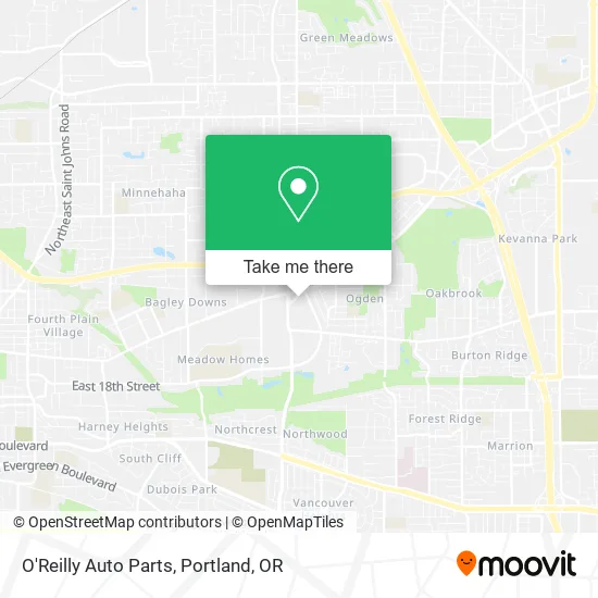 Mapa de O'Reilly Auto Parts