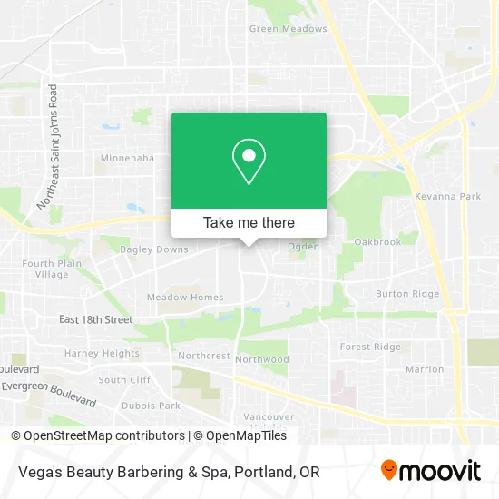 Mapa de Vega's Beauty Barbering & Spa