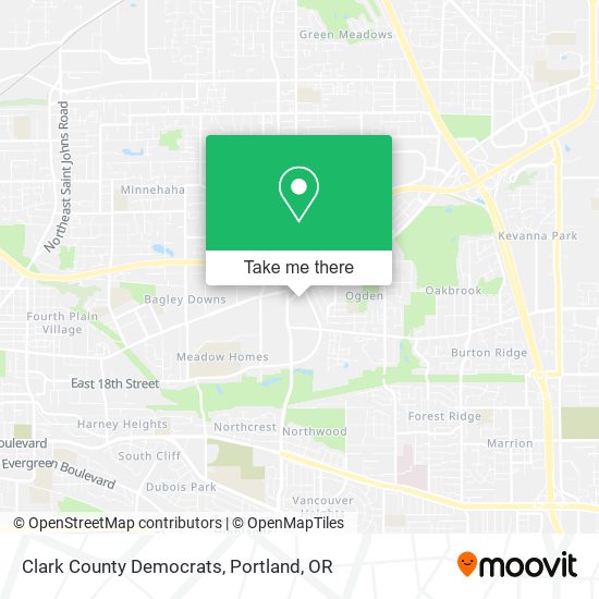 Mapa de Clark County Democrats