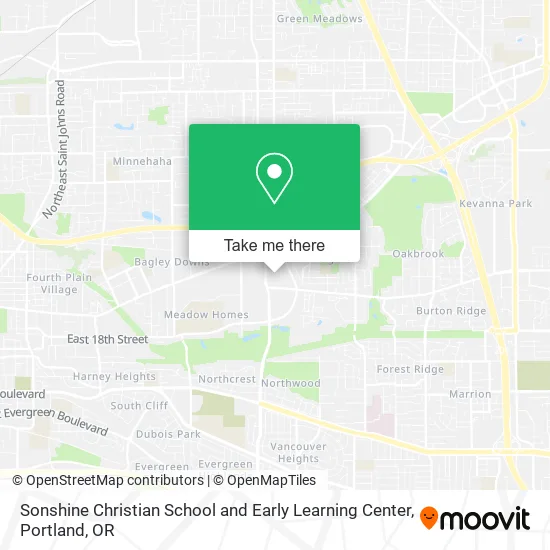 Sonshine Christian School and Early Learning Center map