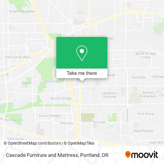 Cascade Furniture and Mattress map