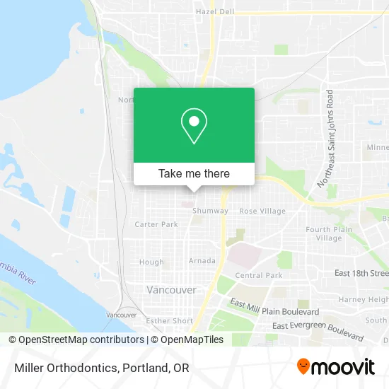 Miller Orthodontics map