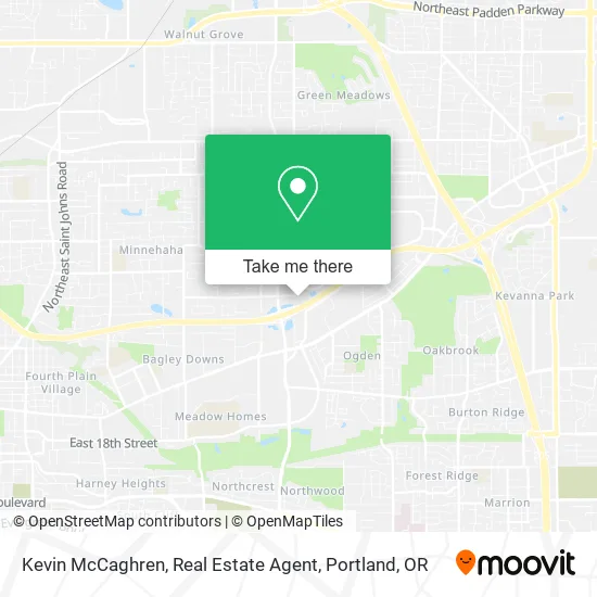 Kevin McCaghren, Real Estate Agent map