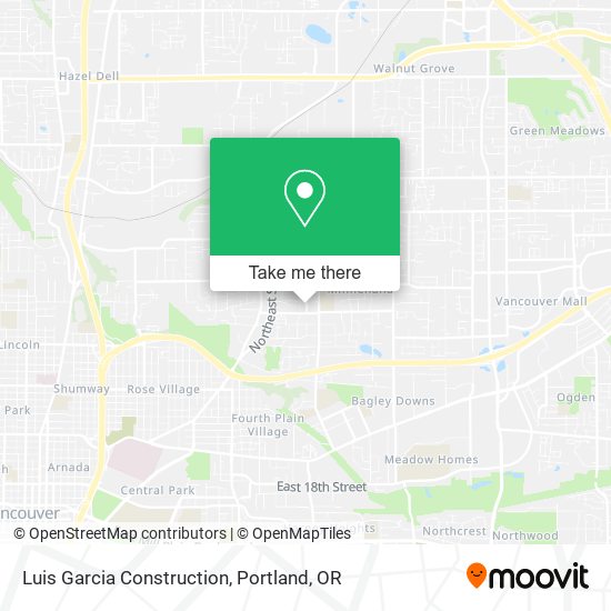 Mapa de Luis Garcia Construction