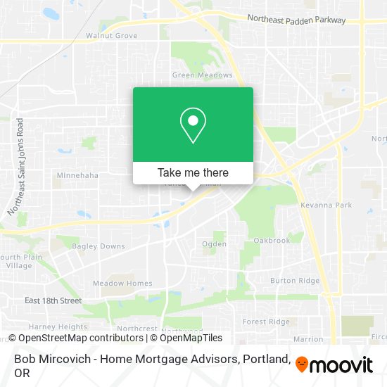 Bob Mircovich - Home Mortgage Advisors map