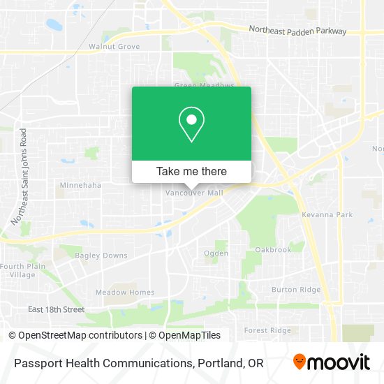 Passport Health Communications map