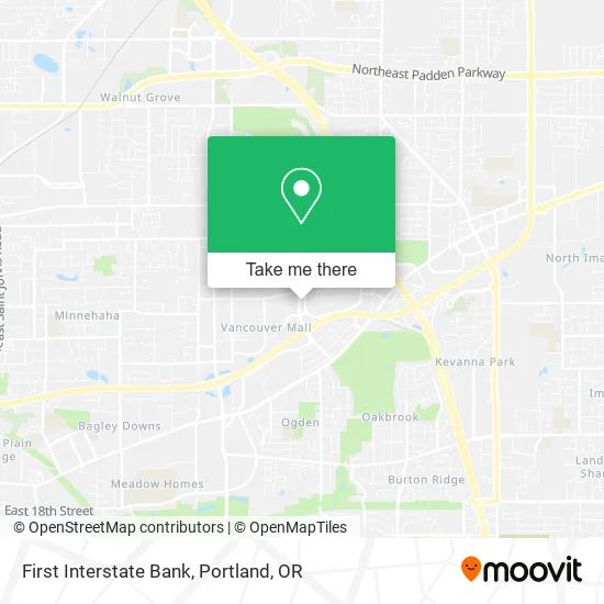 First Interstate Bank map
