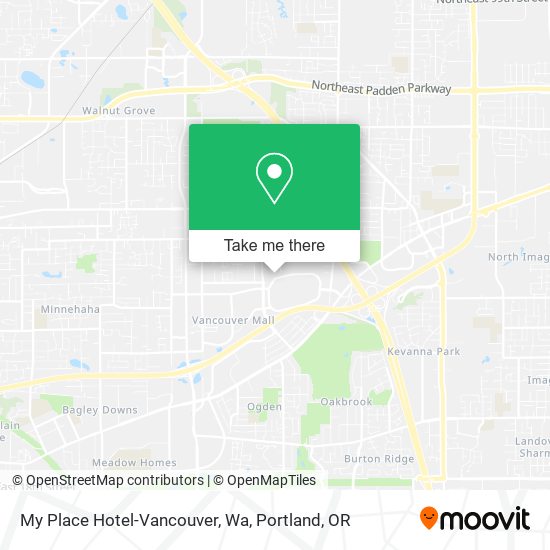 Mapa de My Place Hotel-Vancouver, Wa