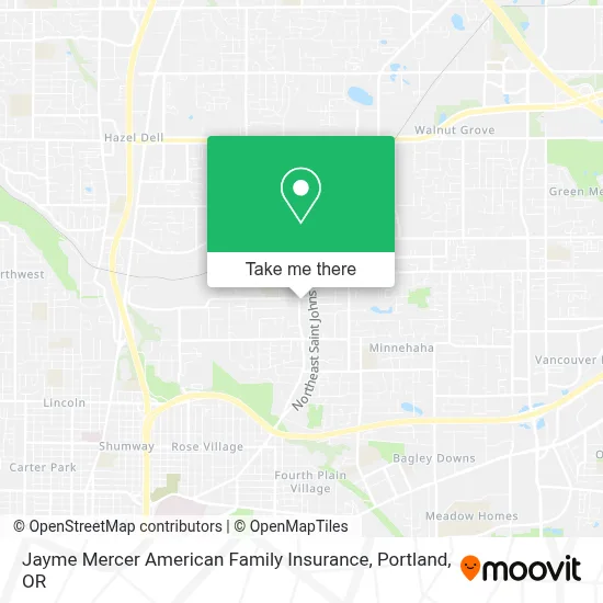 Jayme Mercer American Family Insurance map