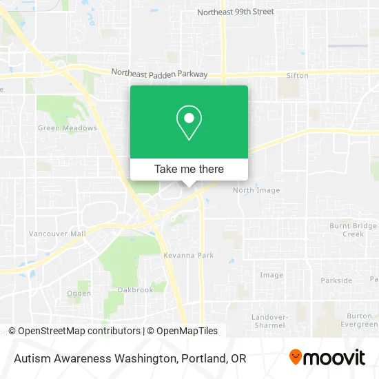 Autism Awareness Washington map