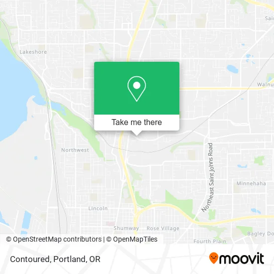 Contoured map