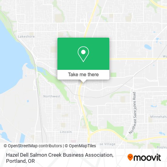 Mapa de Hazel Dell Salmon Creek Business Association