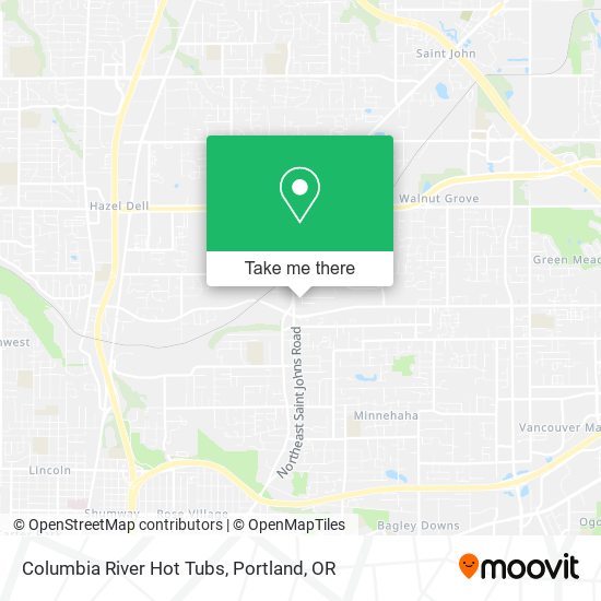 Columbia River Hot Tubs map