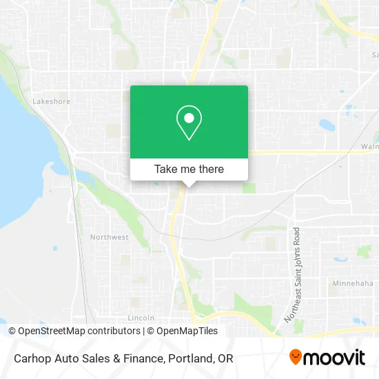 Carhop Auto Sales & Finance map