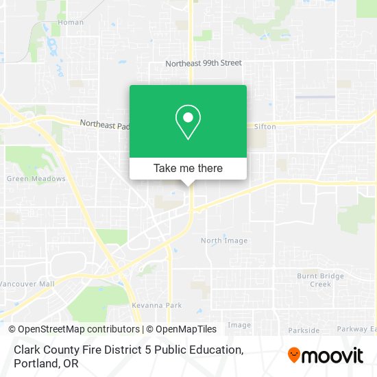 Clark County Fire District 5 Public Education map