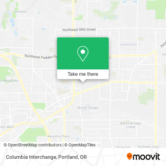 Columbia Interchange map