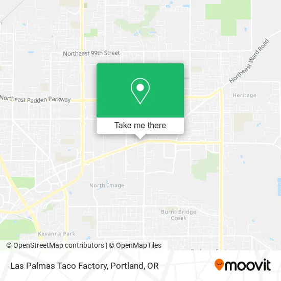 Las Palmas Taco Factory map