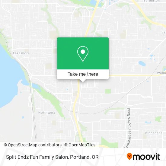 Split Endz Fun Family Salon map