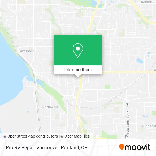 Pro RV Repair Vancouver map