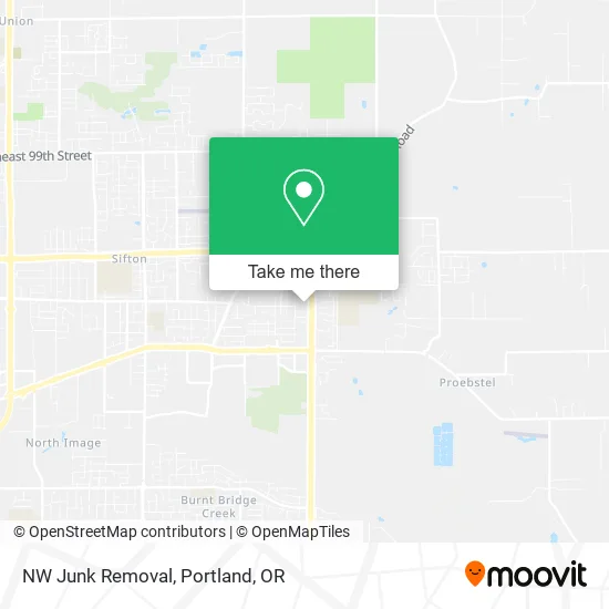 NW Junk Removal map