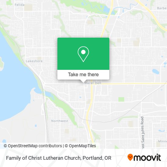 Family of Christ Lutheran Church map