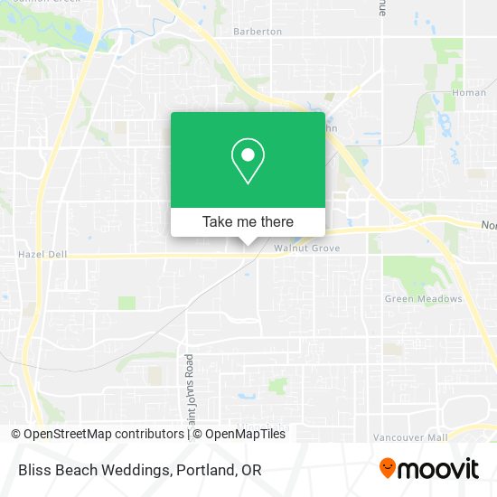 Mapa de Bliss Beach Weddings