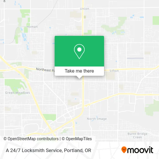 A 24/7 Locksmith Service map