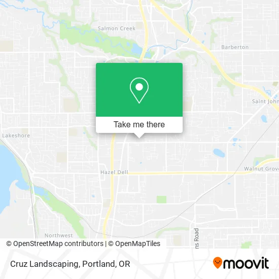 Cruz Landscaping map