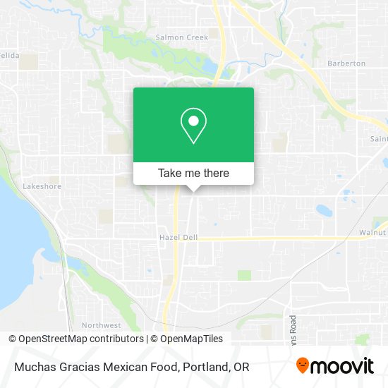 Muchas Gracias Mexican Food map