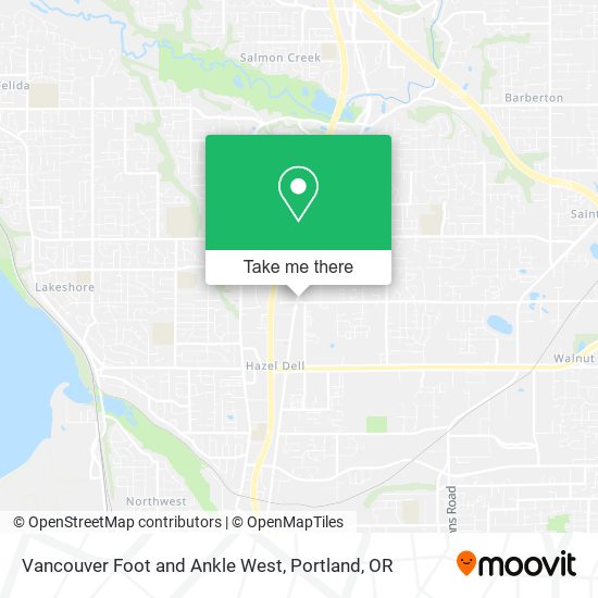 Mapa de Vancouver Foot and Ankle West