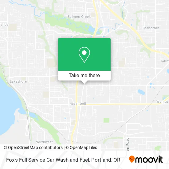 Fox's Full Service Car Wash and Fuel map