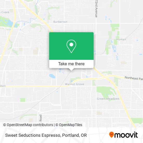 Sweet Seductions Espresso map