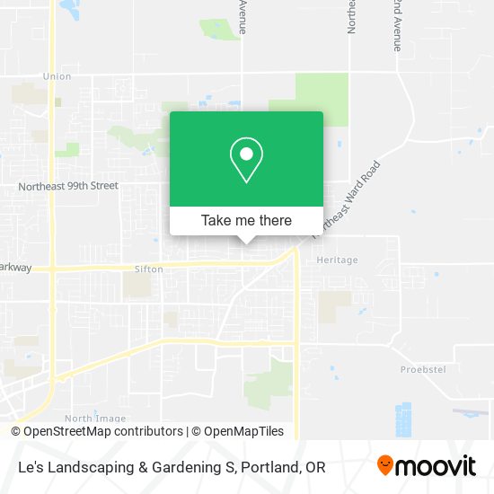 Le's Landscaping & Gardening S map