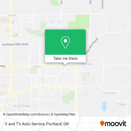 V and T's Auto Service map