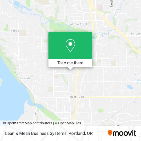 Lean & Mean Business Systems map