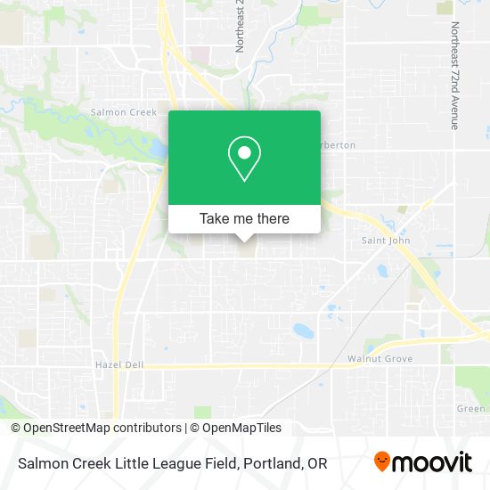 Salmon Creek Little League Field map