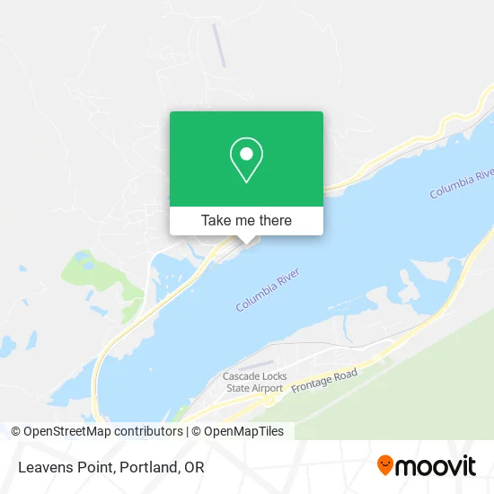 Leavens Point map