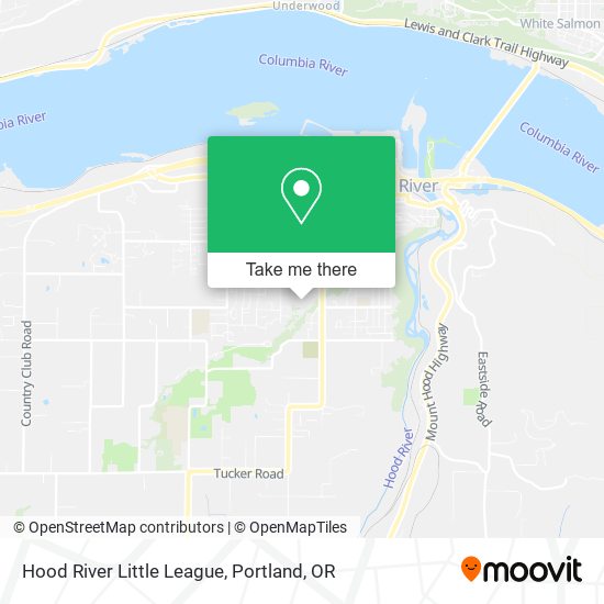 Mapa de Hood River Little League