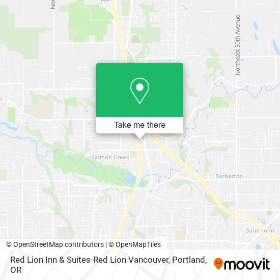 Red Lion Inn & Suites-Red Lion Vancouver map