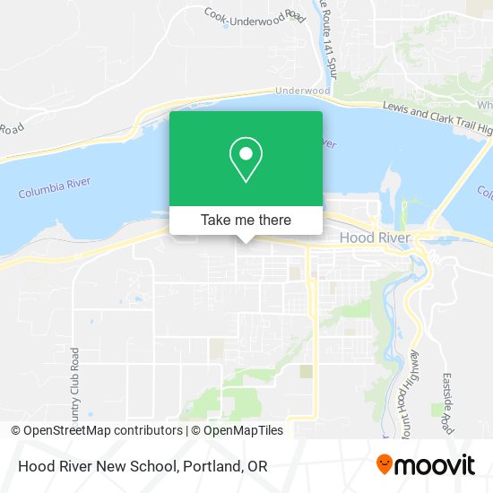 Hood River New School map